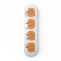 Cute Pumpkin, Smiling. Halloween. Custom Skate Board