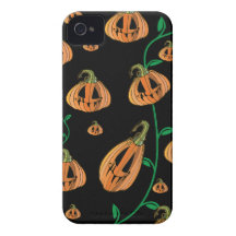 Cute Pumpkins Halloween iPhone 4 Case
