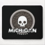 Cute Punk Skull Michigan Mousepad Dark