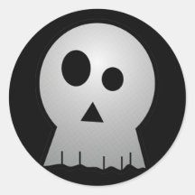 CUTE PUNKY HALLOWEEN SKULL STICKER