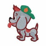 Cute  Puppy Dog Wearing Hat embroidered shirts