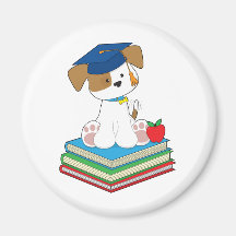 Cute Puppy Graduate Magnet
