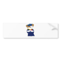 Cute Puppy Graduation Bumper Sticker
