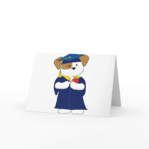 Cute Puppy Graduation Greeting Cards