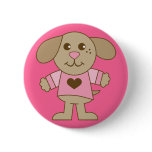 Cute Puppy Pink Heart Shirt