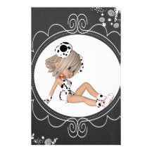 Cute Puppy Toon Stationery Paper