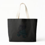 cute purple ballerina ballet hippo character canvas bags