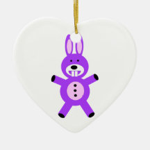 Cute Purple bunny Ornaments