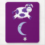 Cute Purple Cow Jumping Over The Moon