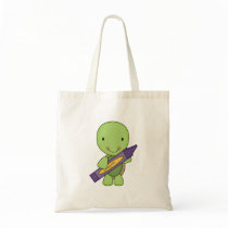 cute purple crayon turtle bag