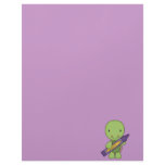 cute purple crayon turtle customized letterhead