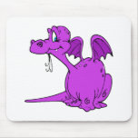 Cute Purple Dragon Baby Mousepads