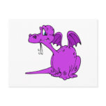Cute Purple Dragon Baby Post Card