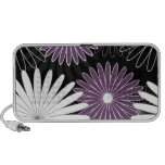 cute purple flowers mp3 speaker