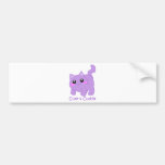 cute purple kitten bumper stickers