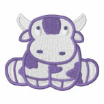 Cute Purple MOO Cow (MOO! on sleeve)