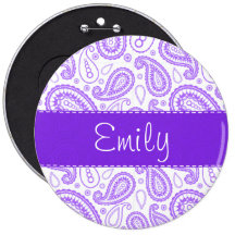 Cute Purple Paisley Pins