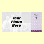 Cute Purple Photo Cards photo cards