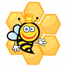 cute queen bee and beehive cut out