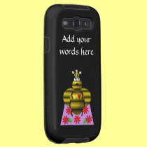 Cute queen bee on a quilt casemate cases