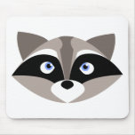 Cute Raccoon Face Mouse Mats