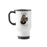 Cute Raccoon Family, Forever and Always, Quote Coffee Mugs