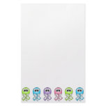 Cute Rainbow Jellyfish Stationery