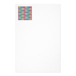 Cute Rainbow Matryoshka Owls Stationery Paper