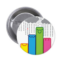 Cute raining block art button