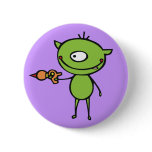 Cute Ray Gun Alien Pins