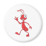 Cute Red Ant Walking Waving Hand Hi Hello Fridge Magnet