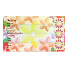 Cute Red Berry Garland Pattern Business Card Template