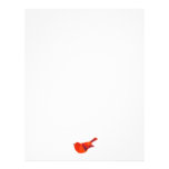 Cute Red Bird Personalized Letterhead