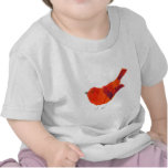 Cute Red Bird Tee Shirts