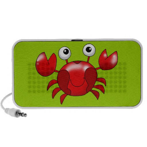 Cute red crab speaker system
