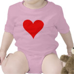 Cute Red Heart Shirt For Girls