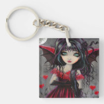 Cute Red Hearts Vampire Fairy key chains