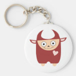 Cute Red Monster Keychains