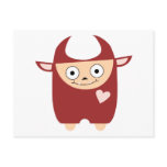 Cute Red Monster Postcards