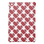 cute red stitched hearts pattern girly Ipad case ipad mini cases