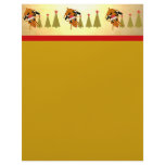 Cute Reindeer and Christmas Trees Personalized Letterhead