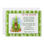 Cute Reindeer Christmas Party Invitation