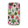 Cute retro owl and trees pattern iphone case iphone 4 tough case