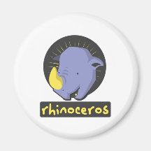 cute rhino fridge magnets