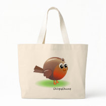 Cute Robin Tote Bags
