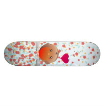 Cute Robin Bird Skateboard Deck