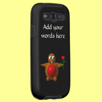 Cute robin with a rose casemate cases