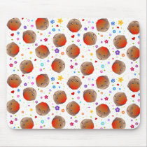 Cute robins and flowers pattern mousepads