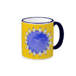 Cute Robots Holding Hands Around Earth Mug