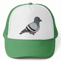 Cute Rock Pigeon Trucker Hats